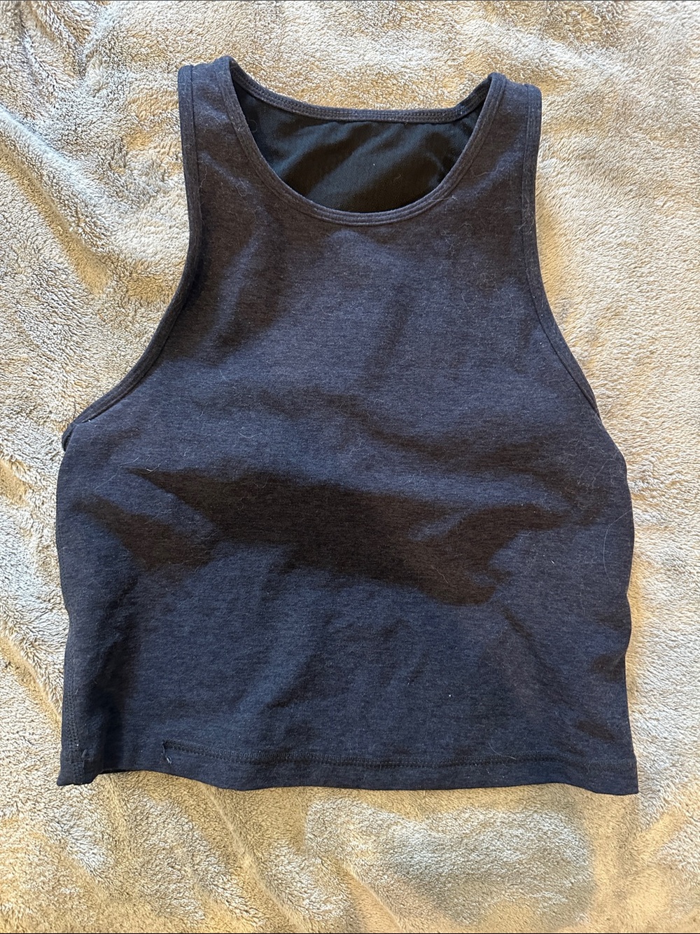 Vuori Tank built in sports bra Heather Navy